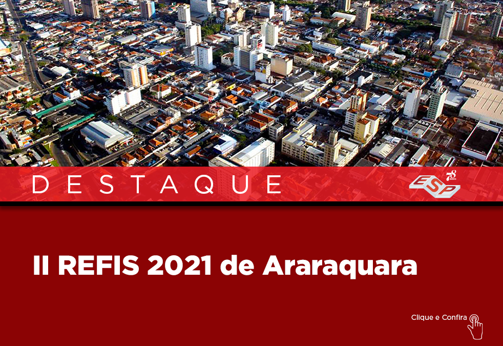 Novo REFIS 2021 Prefeitura de Araraquara
